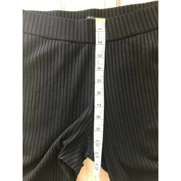 EILEEN FISHER Textured Stretch Rib Ankle Pants Size PP Black Lyocell Elastane - Picture 7 of 9